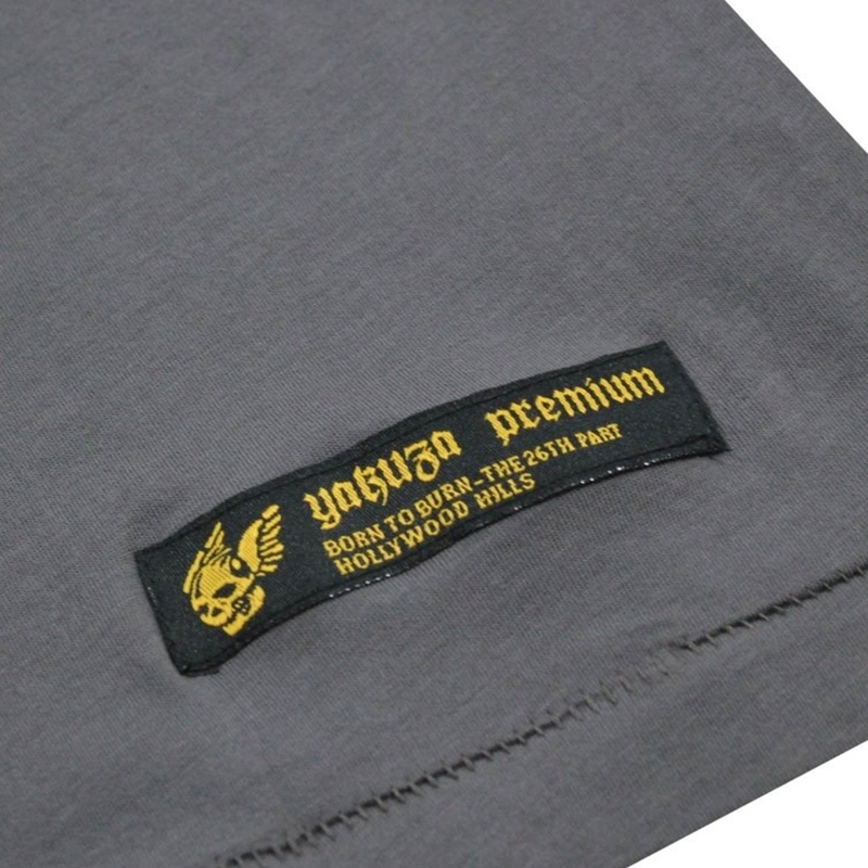 Tričko Yakuza Premium Born To Burn Flying Riots Los Angeles tmavo šedé
