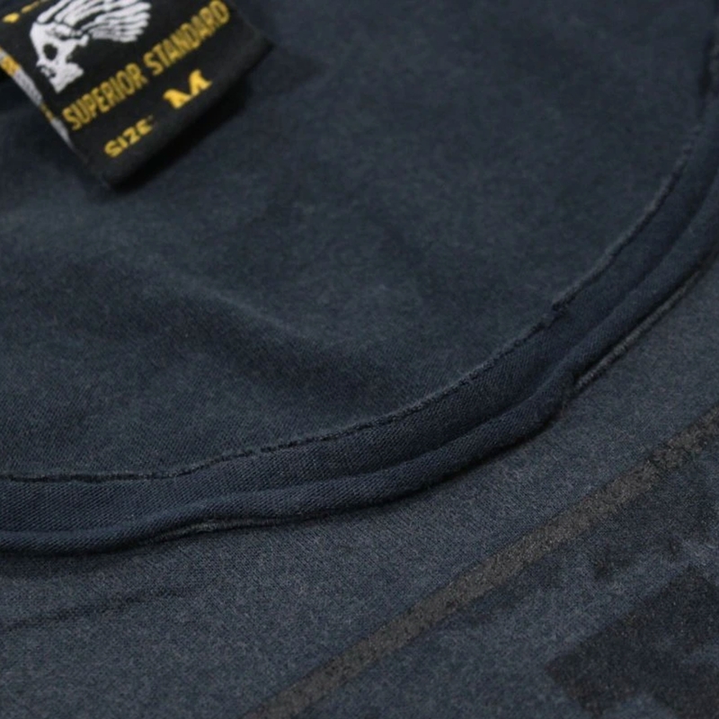Tričko Yakuza Premium Rude a Rough Born to Burn - Los Angeles modré