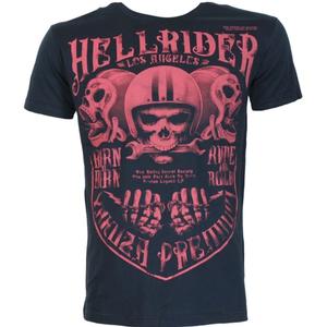 Tričko Yakuza Premium Hell Rider - Born to Burn tmavo modré