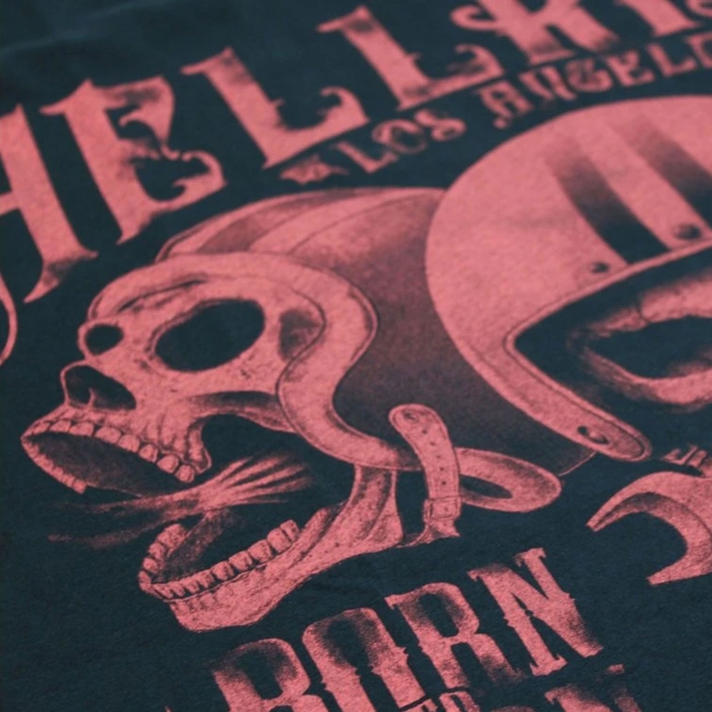 Tričko Yakuza Premium Hell Rider - Born to Burn tmavo modré