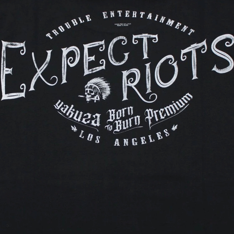 Tričko Yakuza Premium Expect Riots - Los Angeles čierne