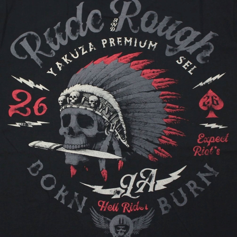 Tričko Yakuza Premium Rude and Rough - Los Angeles čierne
