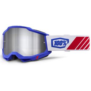 Motokrosové okuliare 100% Accuri 2 Kolby so strieborným plexi