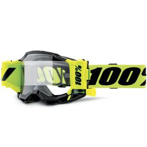 Motokrosové okuliare 100% Accuri 2 Forecast fluo žlté s čírym plexi