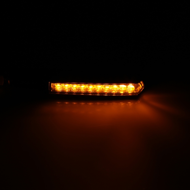 Smerovky na motocykel Highsider Smart Run-TS LED čierne