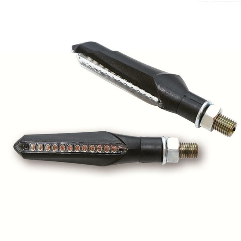 Smerovky na motocykel Highsider Smart Run LED čierne