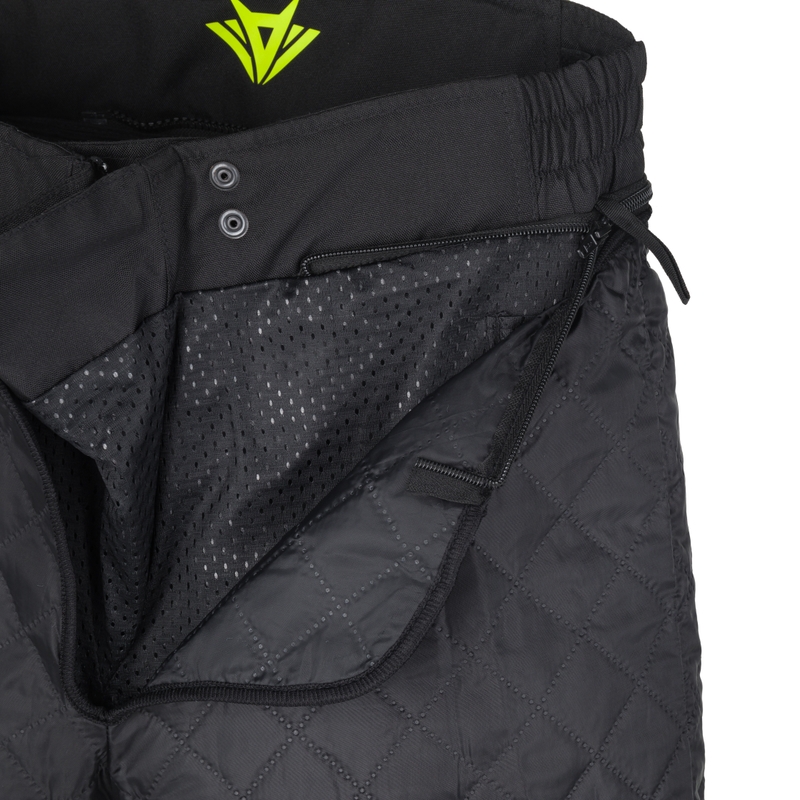 Skrátené nohavice na motorku RSA EXO 2 čierno-šedo-fluo žlté