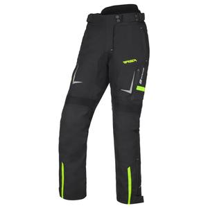 Dámske skrátené nohavice na motorku RSA EXO 2 čierno-fluo žlté