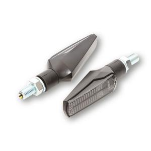 Smerovky na motocykel Highsider Smart Fineline LED 2 v 1 čierne