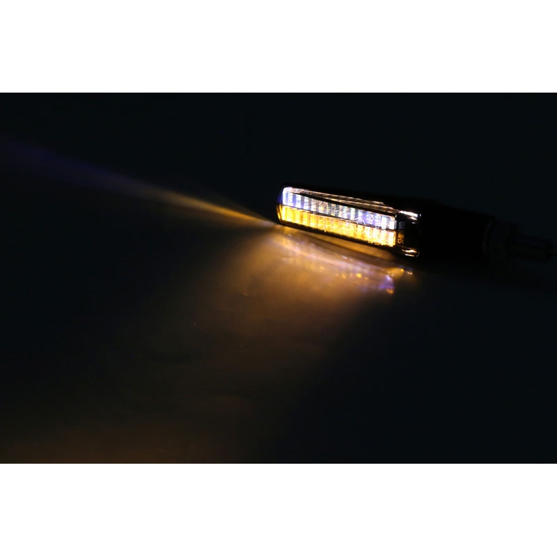 Smerovky na motocykel Highsider Smart Fineline LED 2 v 1 čierne