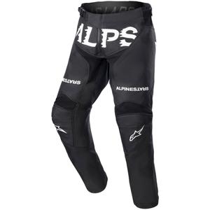 Detské motokrosové nohavice Alpinestars Racer Found Kids čierno-biele