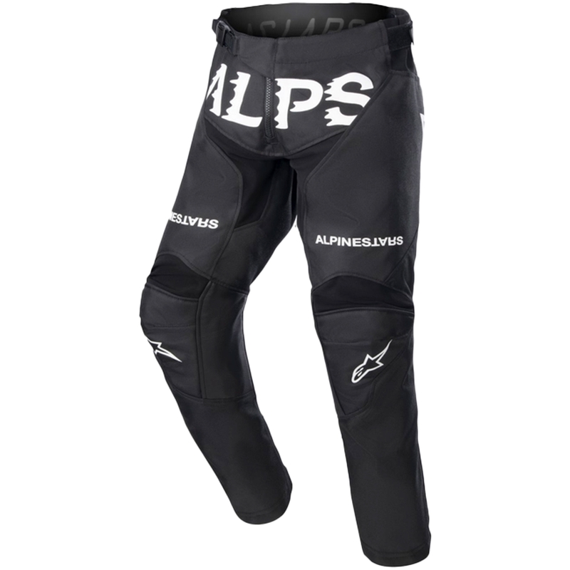 Detské motokrosové nohavice Alpinestars Racer Found Kids čierno-biele