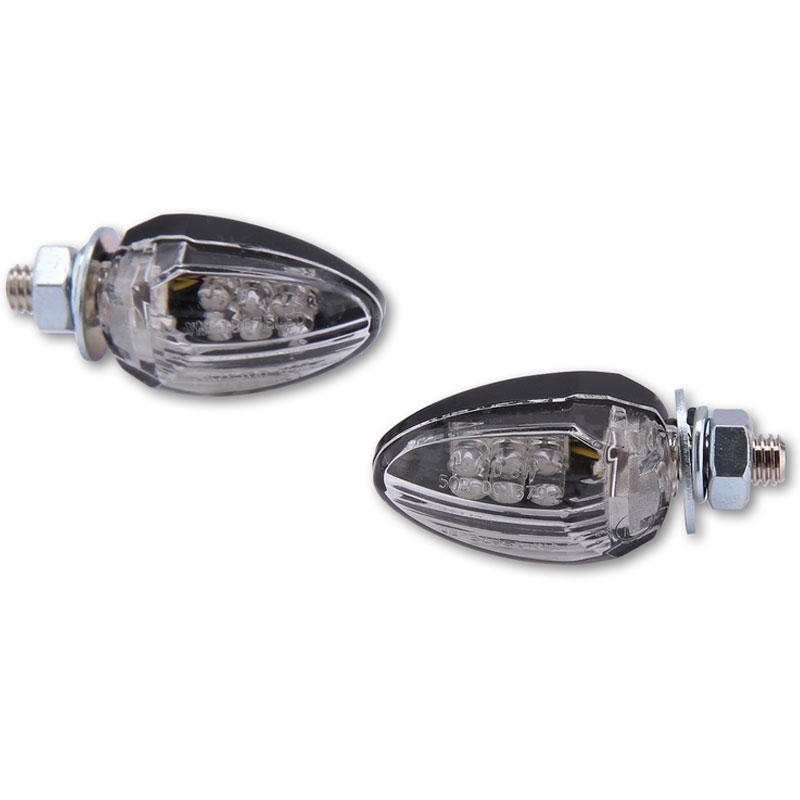 Smerovky na motocykel Highsider Smart Drop LED čierne