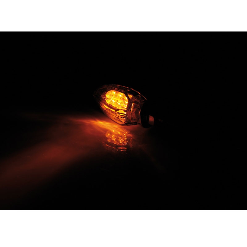 Smerovky na motocykel Highsider Smart Drop LED čierne