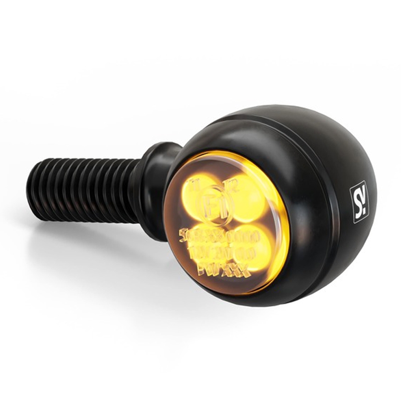 Smerovky na motocykel Highsider Smart Circula-S LED 2 v 1 čierne