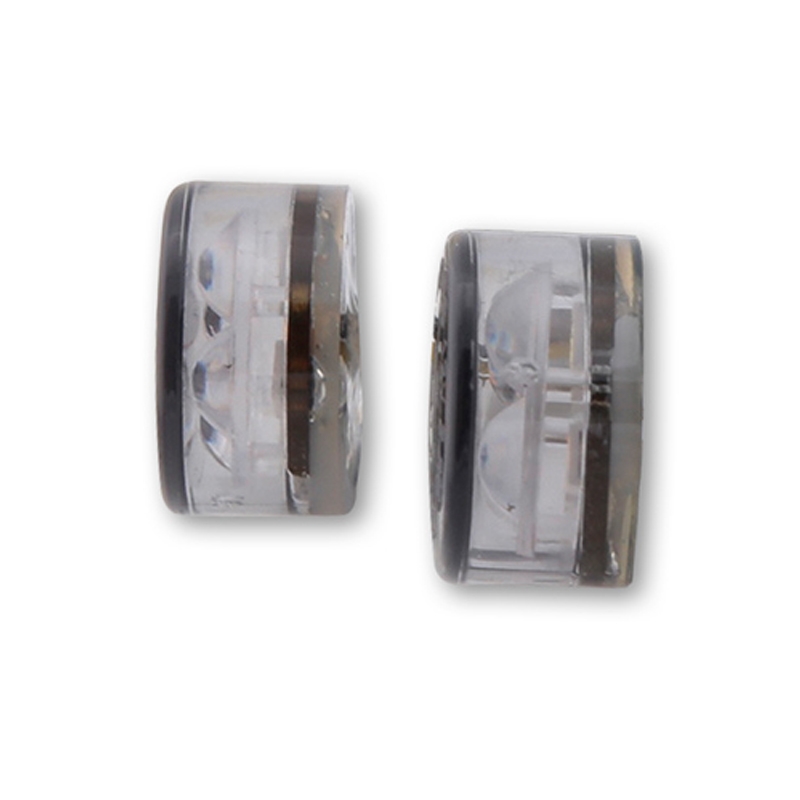 Smerovky na motocykel Highsider Smart Module Sixteen LED 2 v 1 tmavo šedé