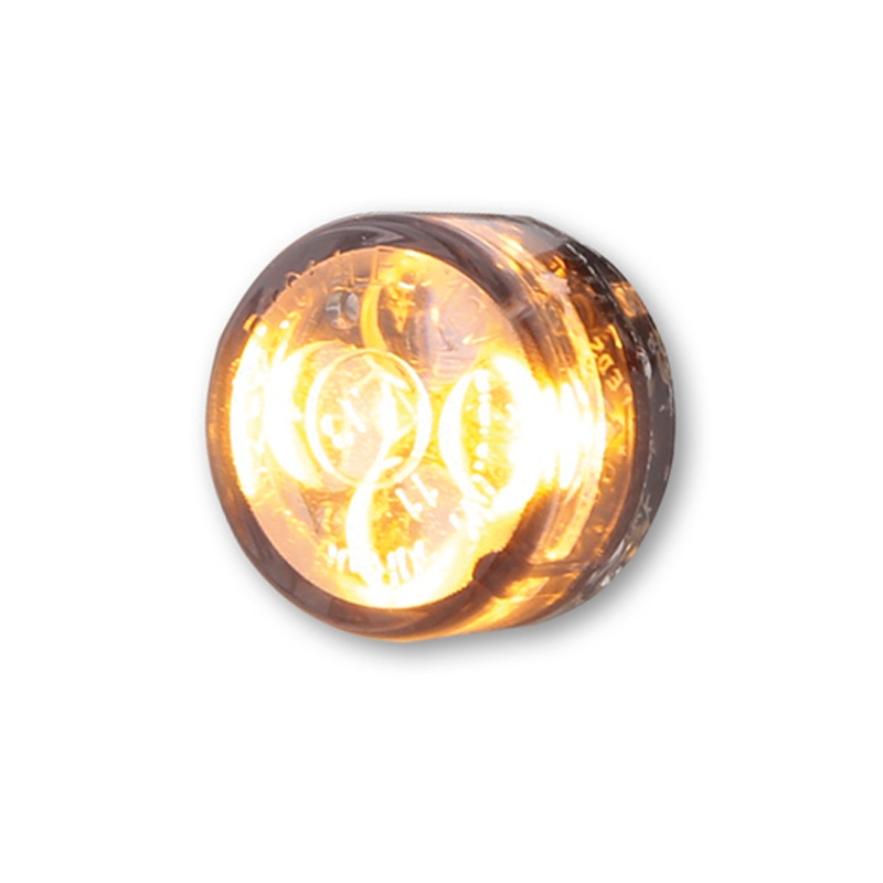 Smerovky na motocykel Highsider Smart Module Sixteen LED 2 v 1 tmavo šedé