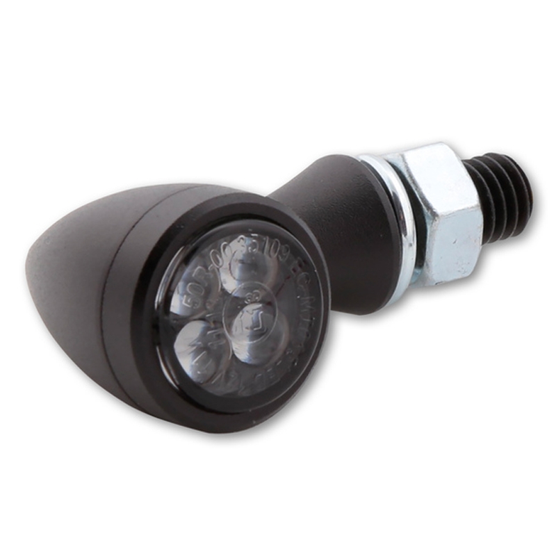 Smerovky na motocykel Highsider Smart Sixteen Bullet LED tmavo šedé