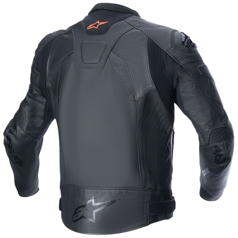 Kožená bunda na motorku Alpinestars GP plus R 4 Airflow čierno-čierna