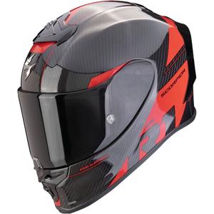 Integrálna prilba na motocykel Scorpion EXO-R1 EVO Carbon Air Rally čierno-červená
