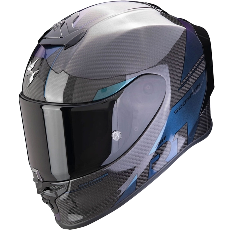 Integrálna prilba na motorku Scorpion EXO-R1 EVO Carbon Air Rally čierny chameleón výpredaj