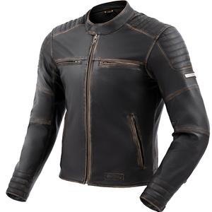 Kožená bunda na motocykel Rebelhorn Hunter II hnedá