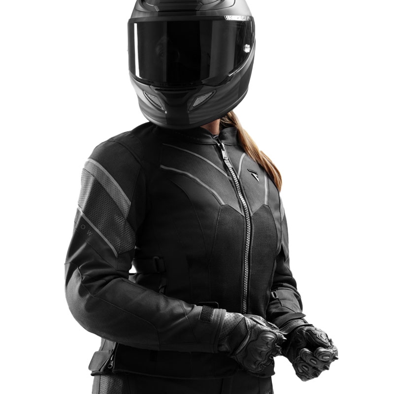 Dámska bunda na motorku Rebelhorn Hiflow V čierna