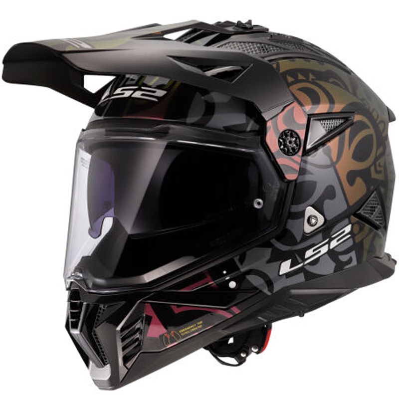 Enduro helma na motorku LS2 MX702 Pioneer II Rangi čierna