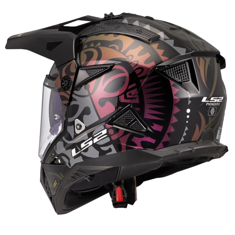 Enduro helma na motorku LS2 MX702 Pioneer II Rangi čierna