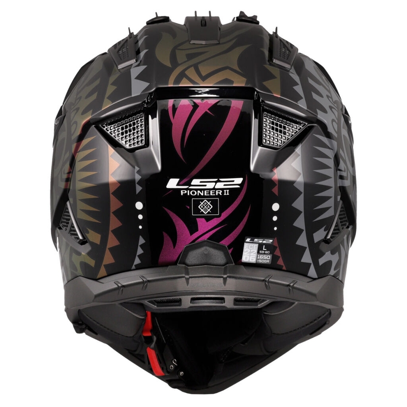 Enduro helma na motorku LS2 MX702 Pioneer II Rangi čierna