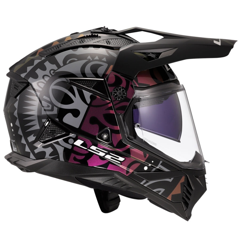 Enduro helma na motorku LS2 MX702 Pioneer II Rangi čierna