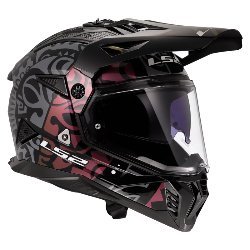 Enduro helma na motorku LS2 MX702 Pioneer II Rangi čierna