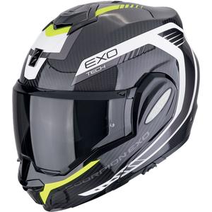 Preklápacia helma na motorku Scorpion EXO-TECH EVO CARBON COSY čierno-fluo žltá