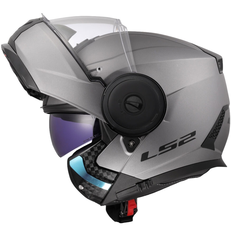 Výklopná helma na motorku LS2 FF902 Scope II Solid matná titánová