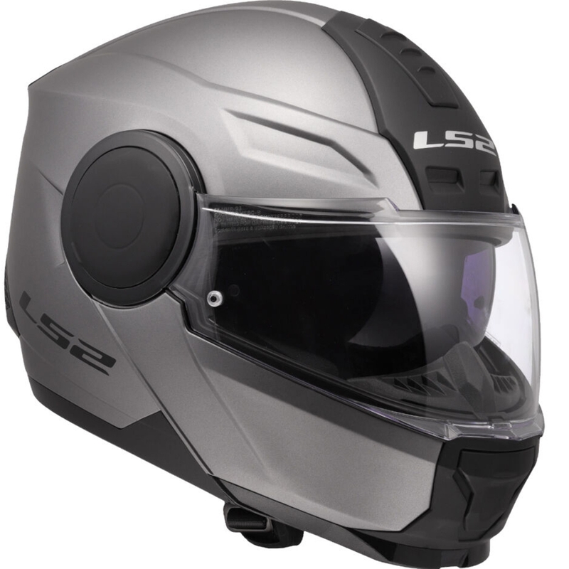 Výklopná helma na motorku LS2 FF902 Scope II Solid matná titánová