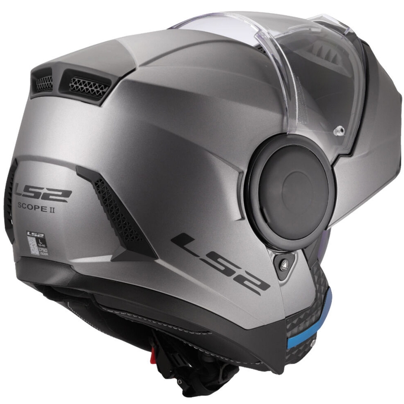 Výklopná helma na motorku LS2 FF902 Scope II Solid matná titánová
