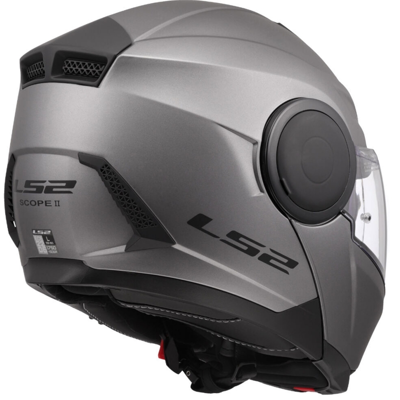 Výklopná helma na motorku LS2 FF902 Scope II Solid matná titánová