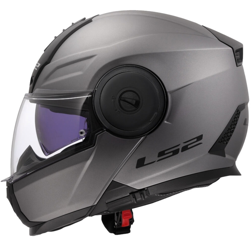 Výklopná helma na motorku LS2 FF902 Scope II Solid matná titánová