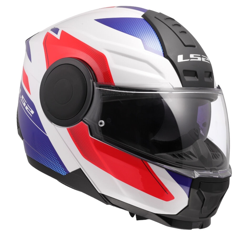 Výklopná prilba na motorku LS2 FF902 Scope II Duria bielo-modro-červená