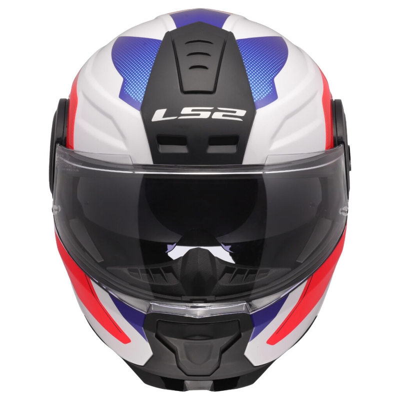 Výklopná prilba na motorku LS2 FF902 Scope II Duria bielo-modro-červená