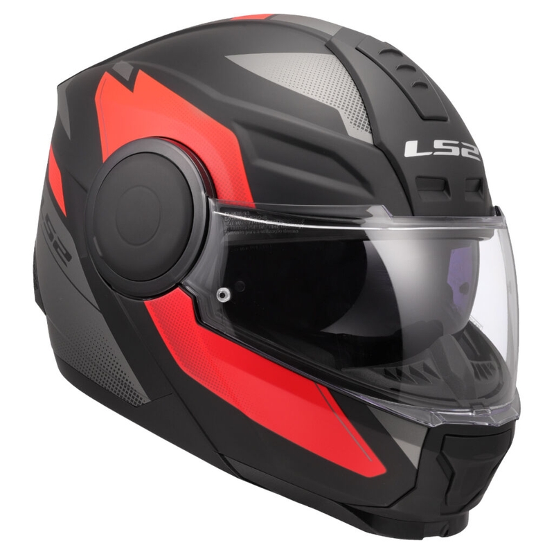 Výklopná helma na motorku LS2 FF902 Scope II Duria čierno-červená