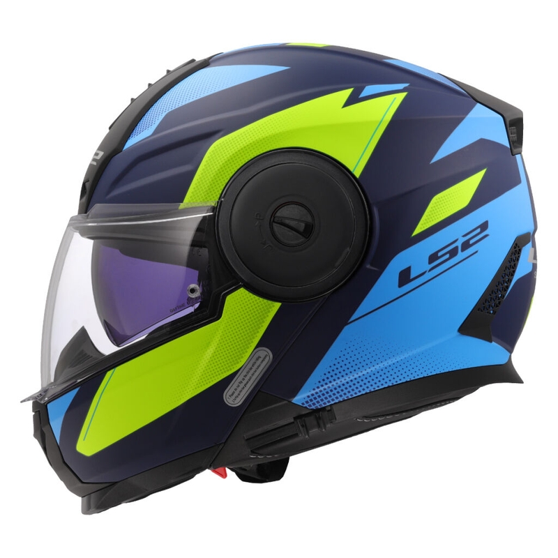 Výklopná prilba na motorku LS2 FF902 Scope II Duria modro-fluo žltá