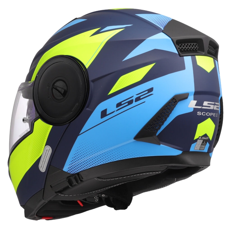 Výklopná prilba na motorku LS2 FF902 Scope II Duria modro-fluo žltá