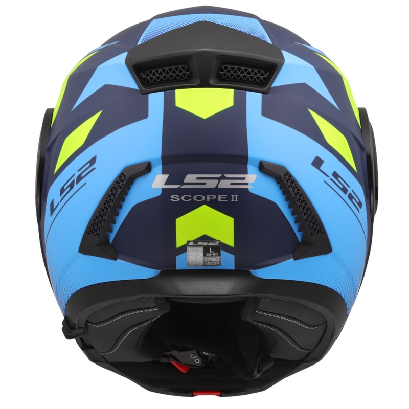 Výklopná prilba na motorku LS2 FF902 Scope II Duria modro-fluo žltá