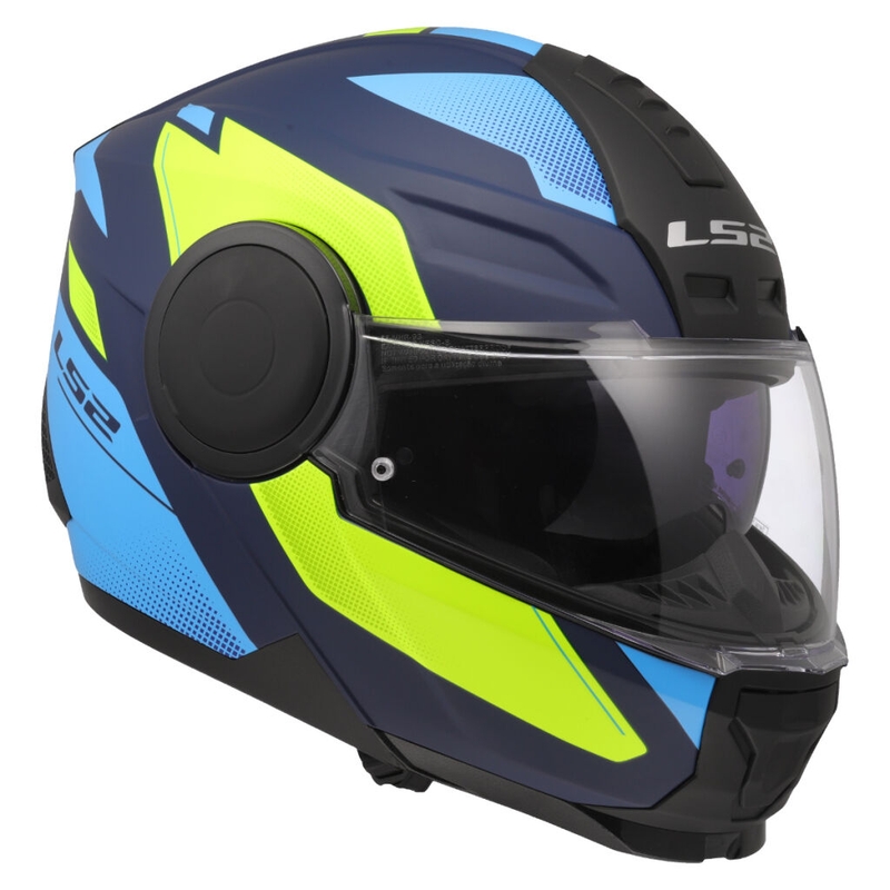 Výklopná prilba na motorku LS2 FF902 Scope II Duria modro-fluo žltá