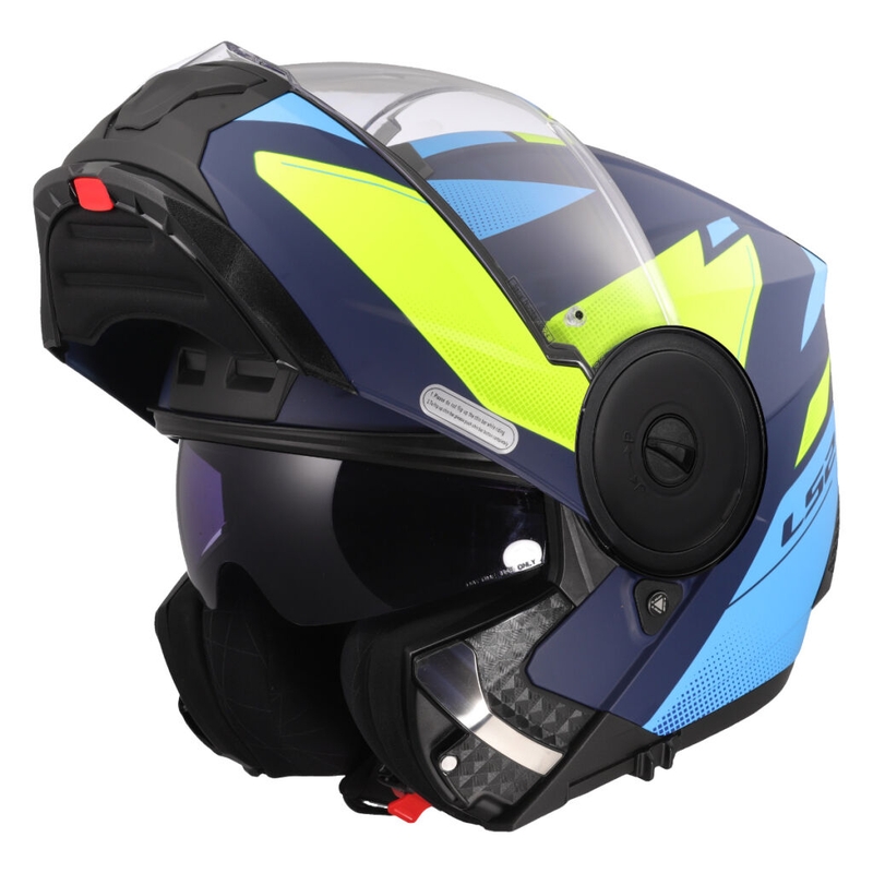 Výklopná prilba na motorku LS2 FF902 Scope II Duria modro-fluo žltá