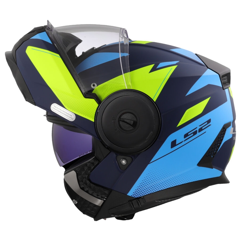 Výklopná prilba na motorku LS2 FF902 Scope II Duria modro-fluo žltá