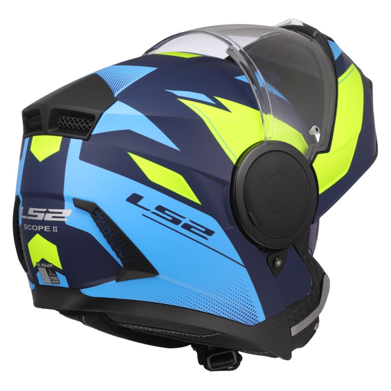 Výklopná prilba na motorku LS2 FF902 Scope II Duria modro-fluo žltá