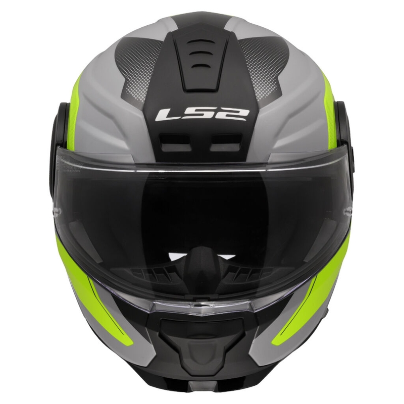 Výklopná helma na motorku LS2 FF902 Scope II Duria šedo-fluo žltá