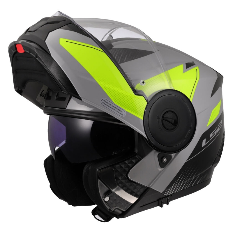 Výklopná helma na motorku LS2 FF902 Scope II Duria šedo-fluo žltá